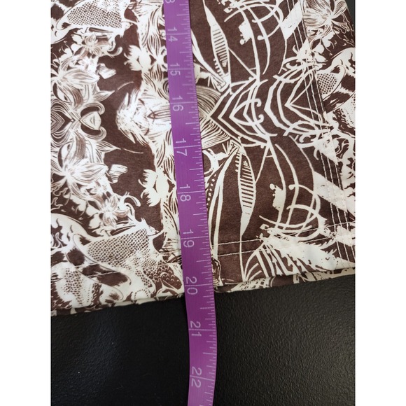 Pacific & Co Swim Trunks Men Small Brown‎ All Over Print Drawstring Boardshorts - Picture 9 of 12